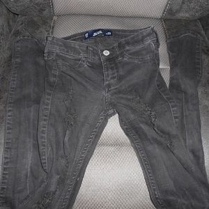 Hollister  size 00 w23 super skinny faded black